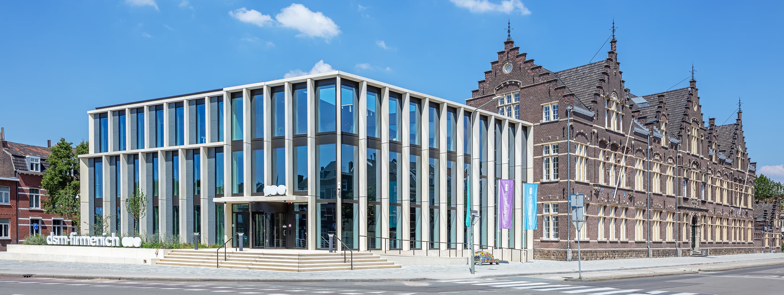 Zonnegevel Hoofdkantoor dsm-firmenich Maastricht | Solar Facade Head office dsm-firmenich Maastricht | Solarix
